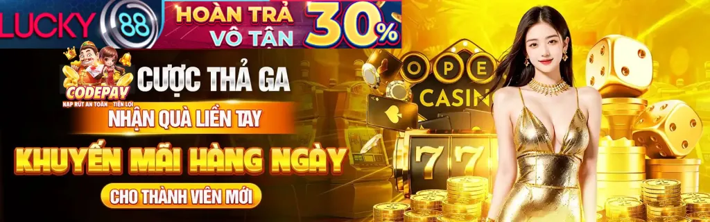 Hình ảnh khuyến mãi chào mừng cho Slot Game
